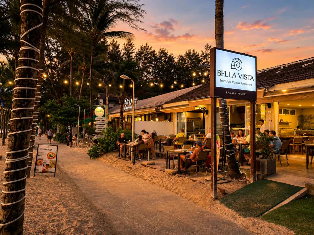 Bella Vista Kamala - Beachfront Restaurant Phuket banner