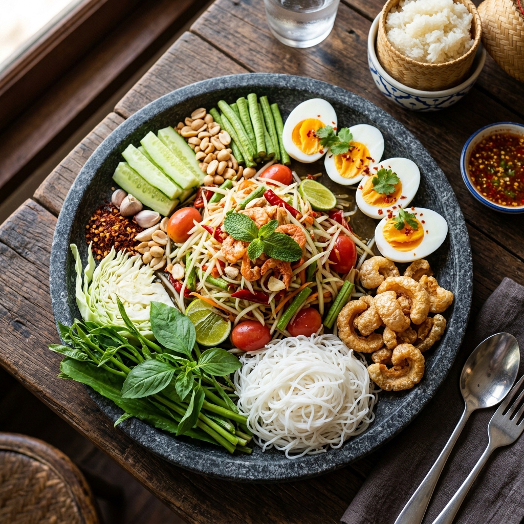 ตำถาด (Som Tam Tray)